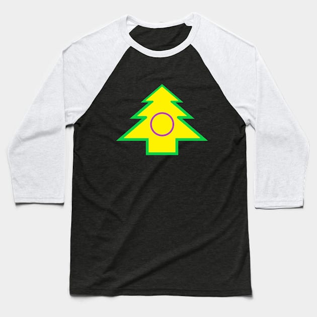 Intersex Pride: Christmas Tree Baseball T-Shirt by DisneyFanatic23